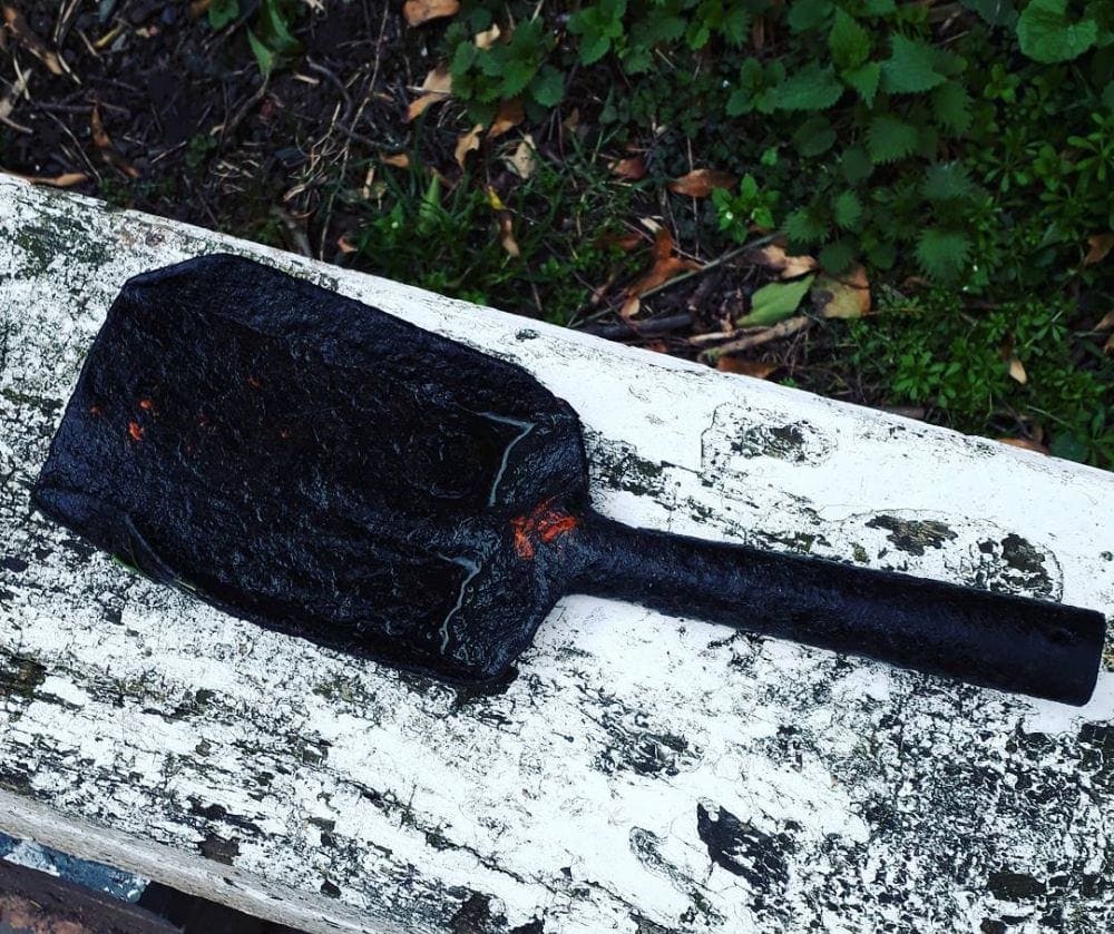 najlepšie magnet fishing nálezy - lopatka