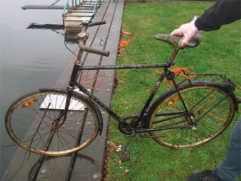 Funkčný bicykel objavený pri magnet
fishingu