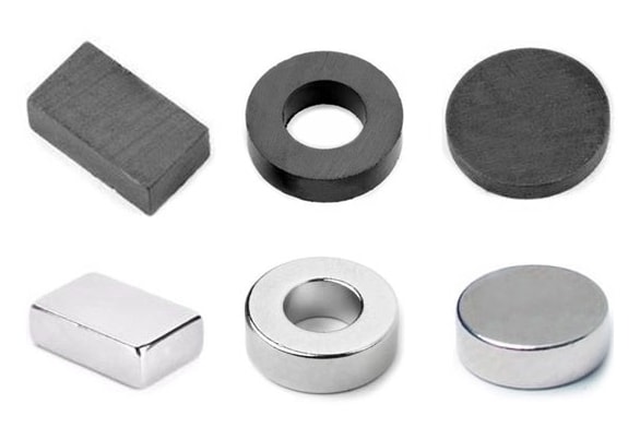 Porovnanie: feritové a neodýmové magnety