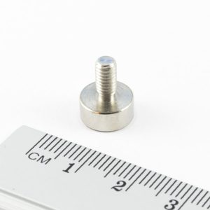 Magnet v puzdre s vonkajším závitom
  10x4,5 mm