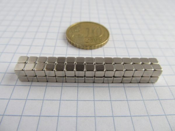 Neodýmový magnet kocka 3x3x3 mm - N52