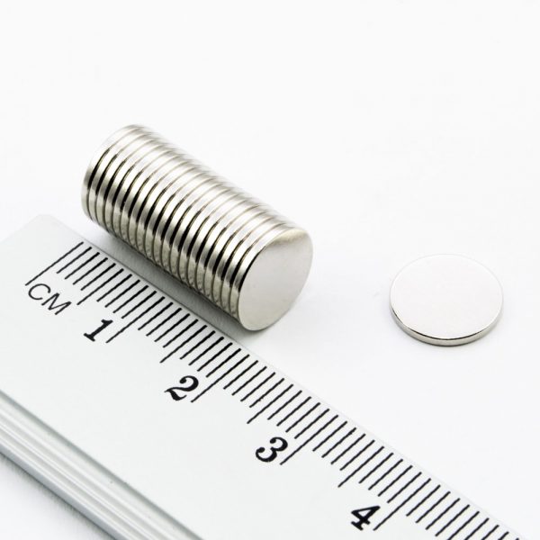 Neodýmový magnet valec 10x1 mm - N38