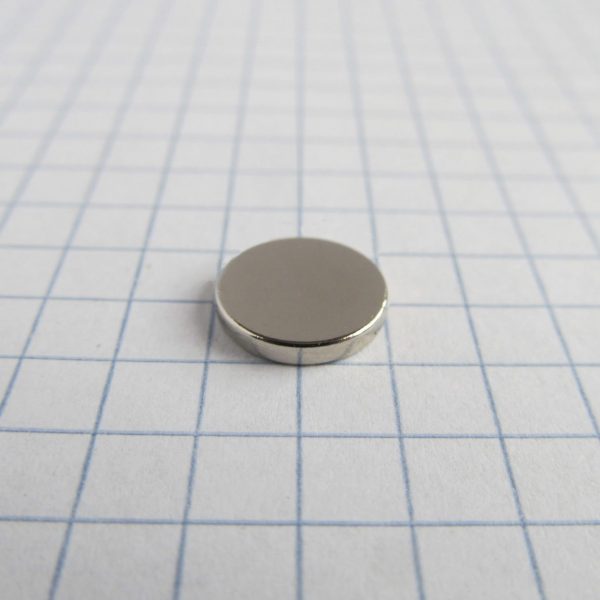 Neodýmový magnet valec 10x1,5 mm - N38
