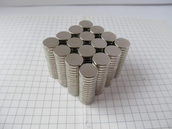 Neodýmový magnet valec 10x2 mm - N38