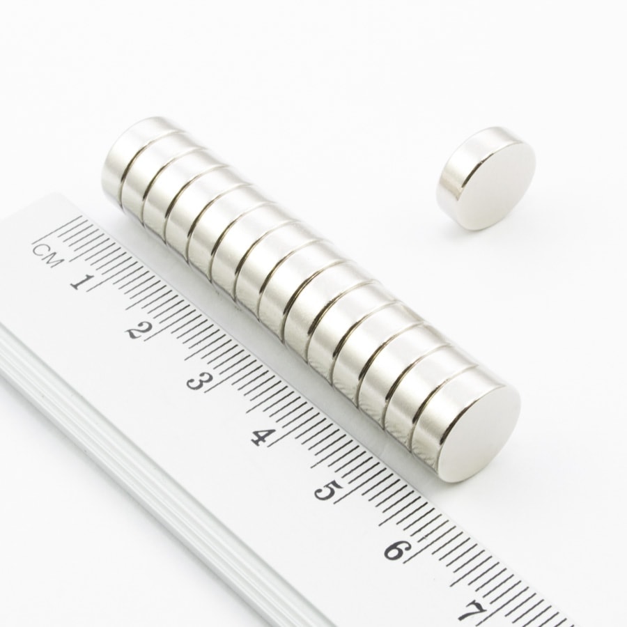 Neodýmový magnet valec 12x4 mm - N38