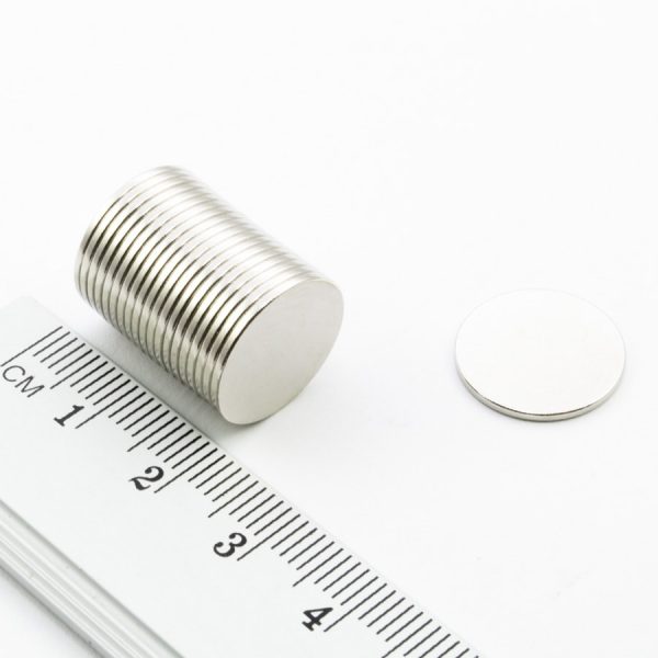 Neodýmový magnet valec 15x1 mm - N38