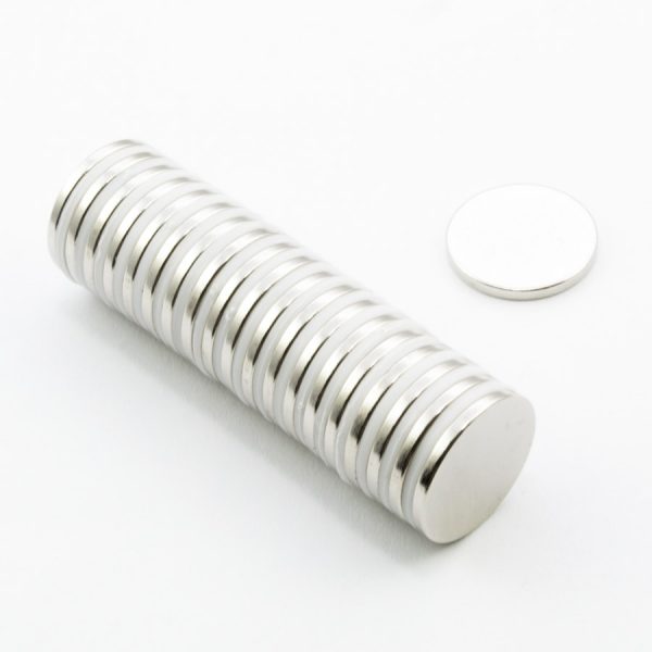Neodýmový magnet valec 15x1,5 mm - N38