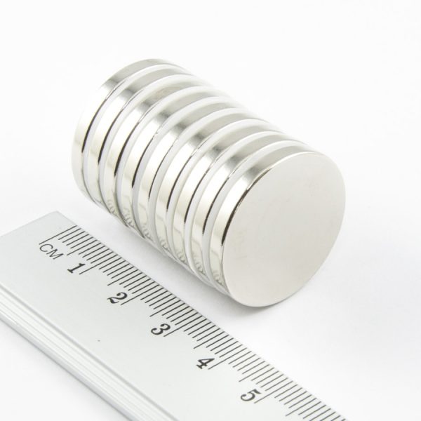 Neodýmový magnet valec 25x3 mm - N38
