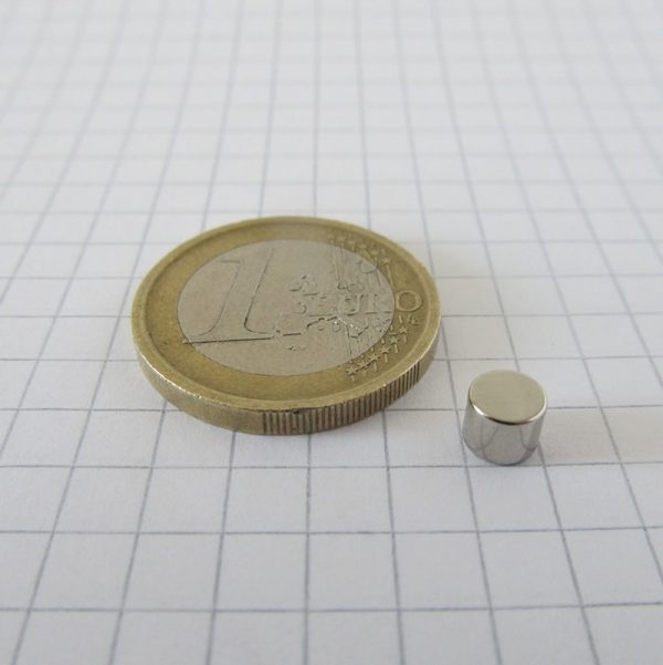 Neodýmový magnet valec 5x4 mm - N38