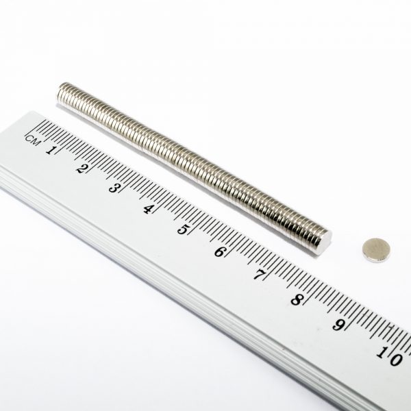 Neodýmový magnet valec 6x1 mm - N38