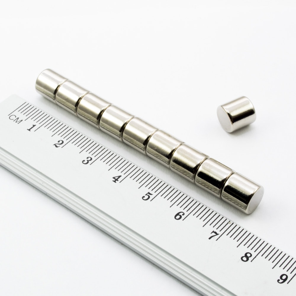 Neodýmový magnet valec 8x8 mm - N38