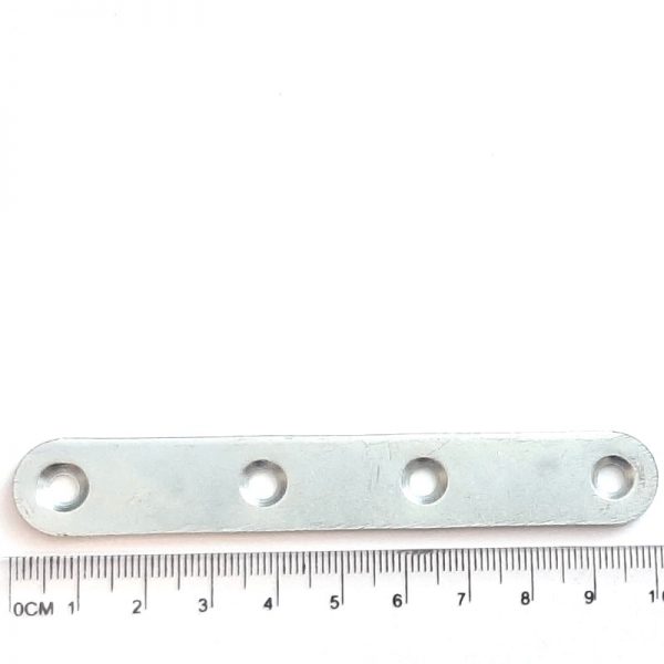 Oceľový protikus 100x15x2 mm, Zn, ovál