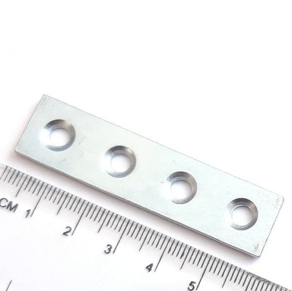 Oceľový protikus 60x15x2 mm, Zn