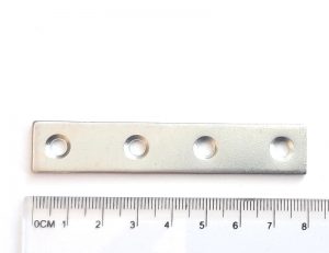 Oceľový protikus 80x15x2 mm, Zn