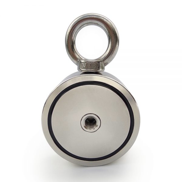Extrémne
  silný neodýmový magnet pre magnetfishing - Magnet s okom obojstranný – sila
  2×310 kg