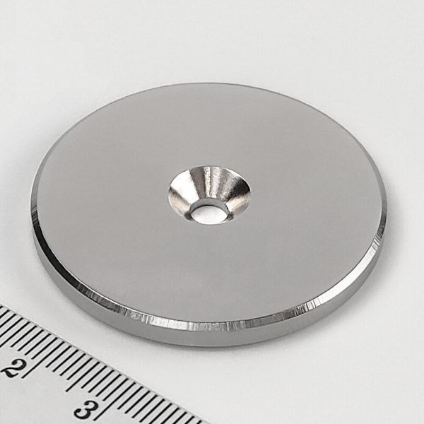 Neodýmový
  magnet valec 42x4 mm s dierou M4