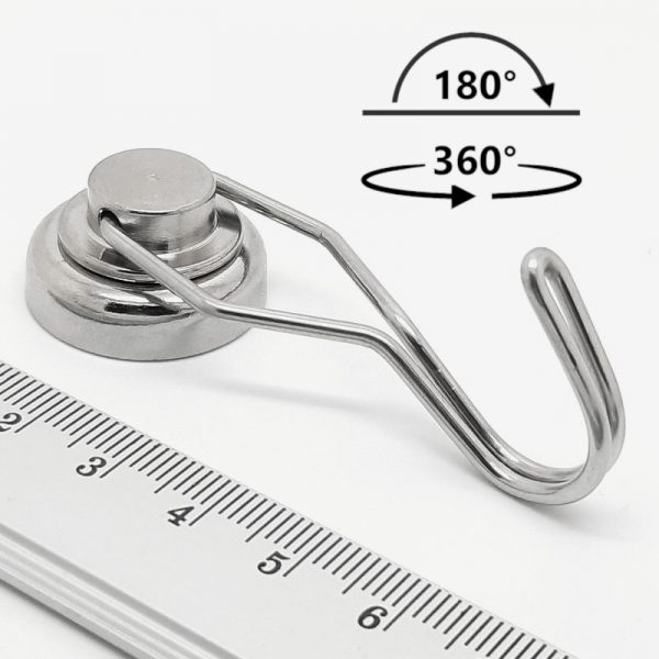 Otočný
  magnetický hák Ø 25 mm