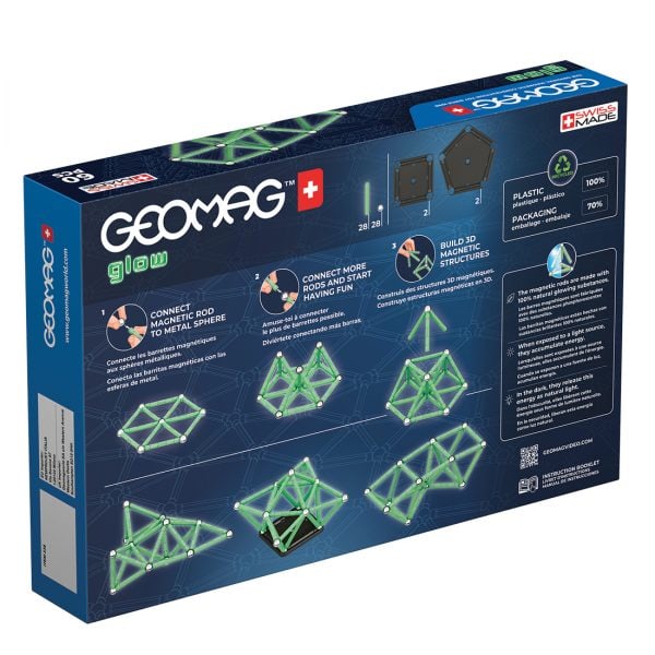 Magnetická
  stavebnica Geomag Glow recycled 60