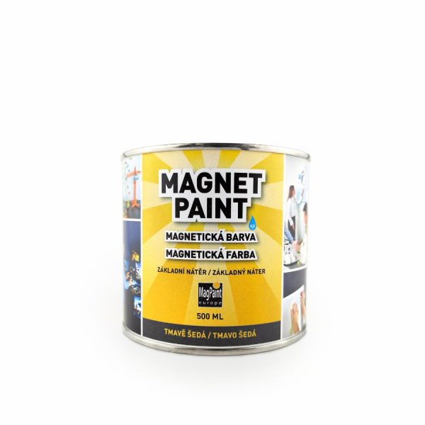 Magnetická
  farba na stenu 0,5 l sivá