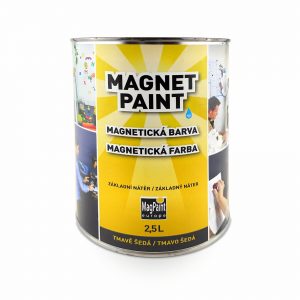 Magnetická
  farba na stenu 2,5 l sivá