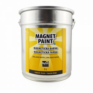 Magnetická
  farba na stenu 5 l sivá