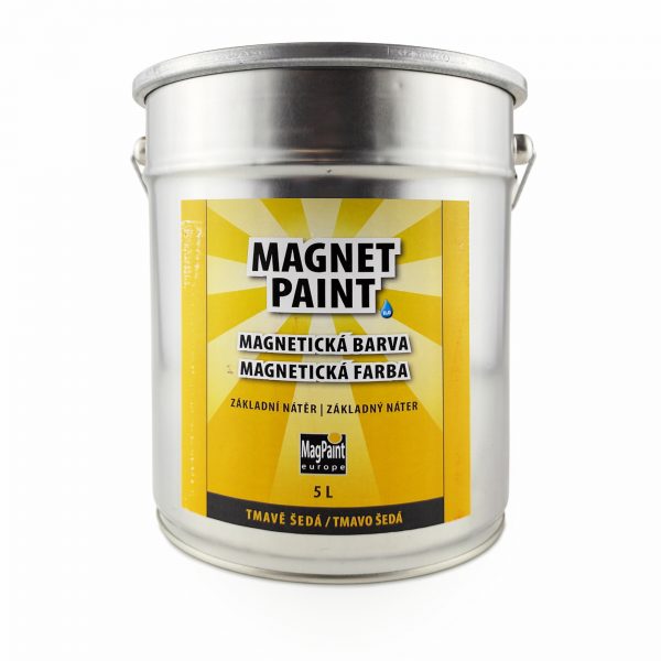 Magnetická
  farba na stenu 5 l sivá