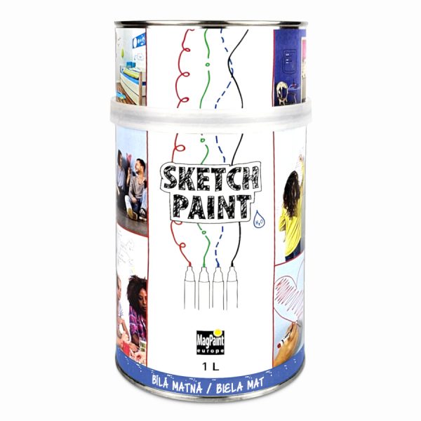Sketchpaint
  popisovateľná farba na stenu biela matná