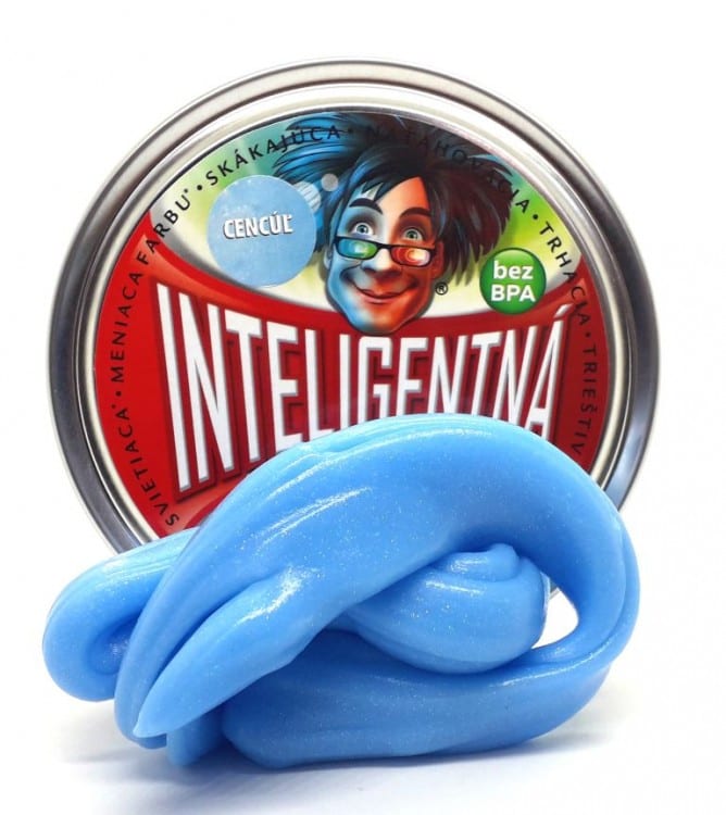 inteligentná
plastelína-svietiaca v tme, naťahujúca, skákajúca, trhacia