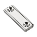 Magnety v puzdre - kvádre s dierami pre skrutku