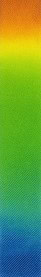 Farebný pás od oranžovej po tmavomodrú
