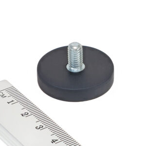 magnet pogumovaný s vonkajším závitom
