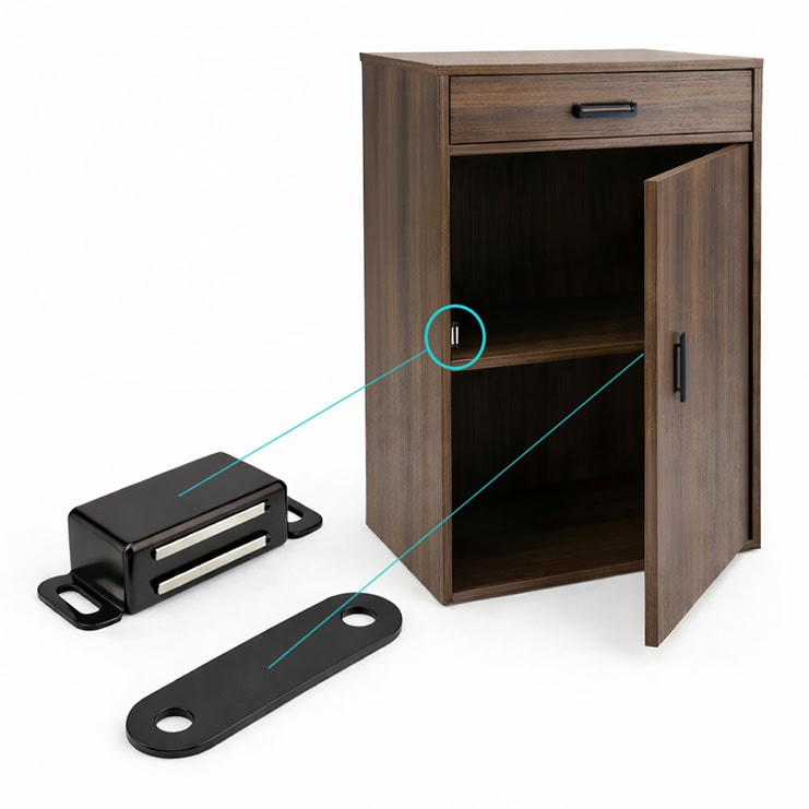 nábytkový magnet na dvierka