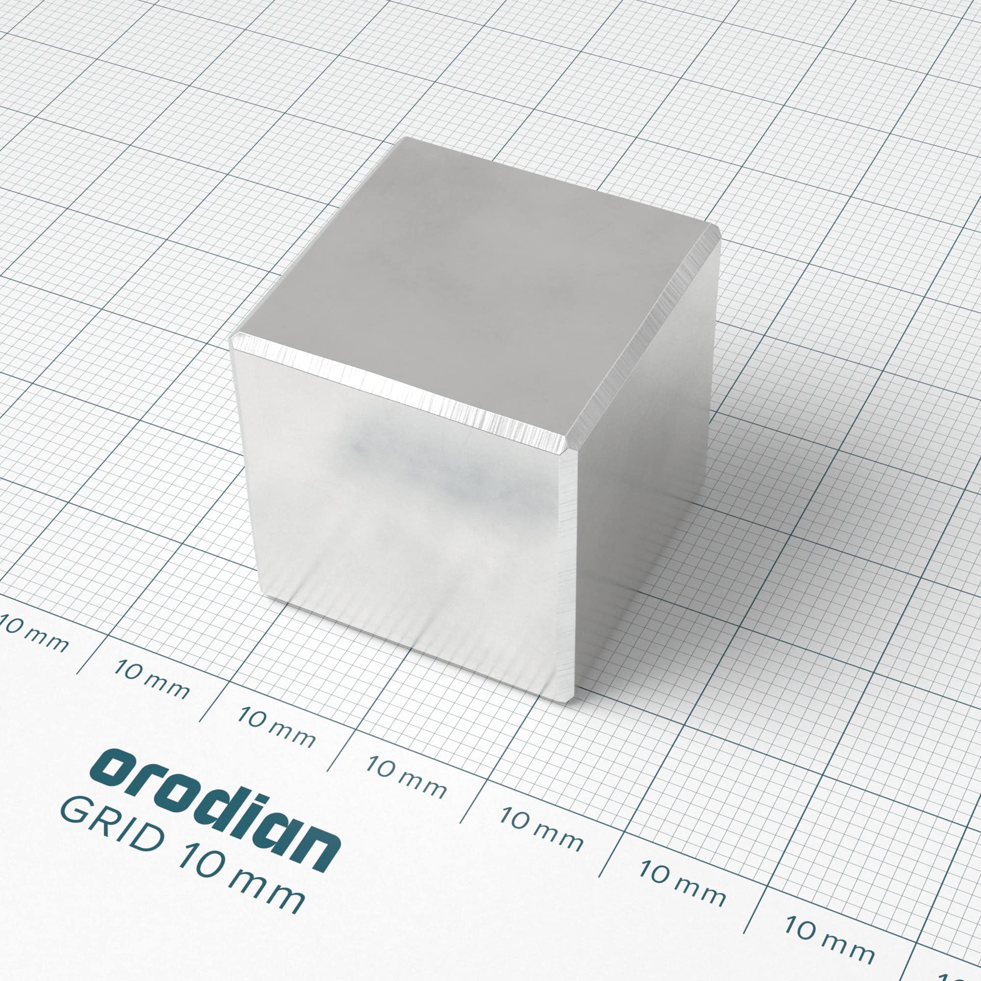 Neodýmový magnet kocka 25×25×25 mm - N38 – Obrázok 2