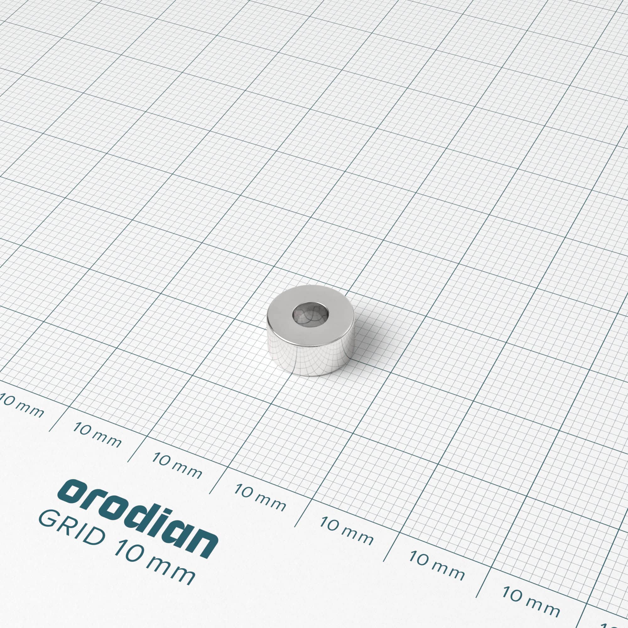 Neodýmový magnet prsteň 10-4×5 mm - N38 – Obrázok 2