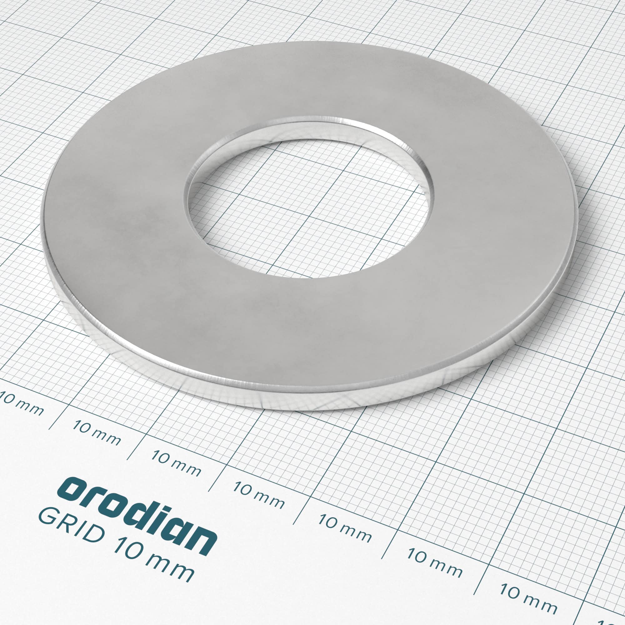 Neodýmový magnet prsteň 66,5-30×4 mm, 150 °C - N35SH – Obrázok 3