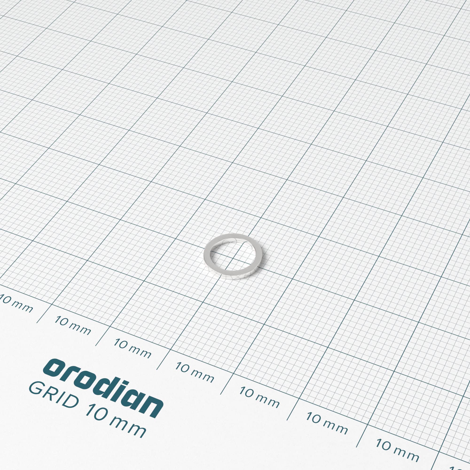 Neodýmový magnet prsteň 9-7×1 mm - N38 – Obrázok 2