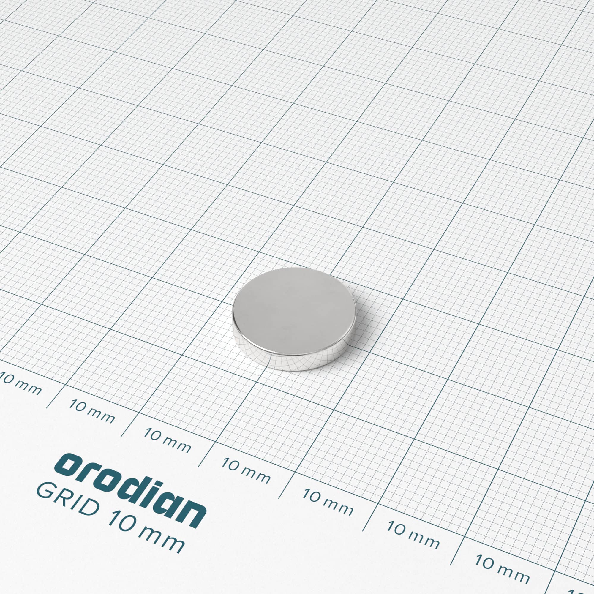 Neodýmový magnet valec 15×3 mm - N38 – Obrázok 2