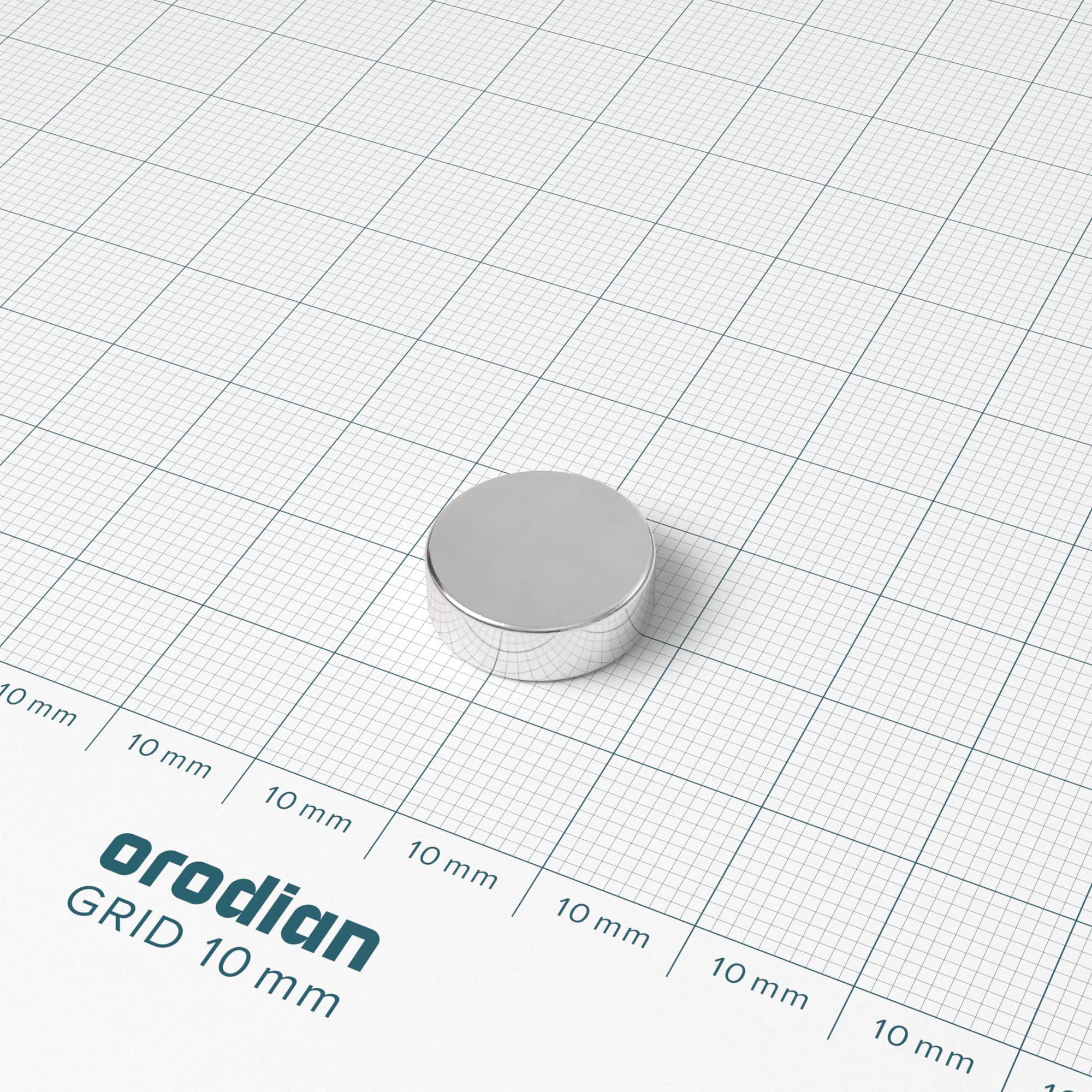 Neodýmový magnet valec 15×5 mm - N40 – Obrázok 2