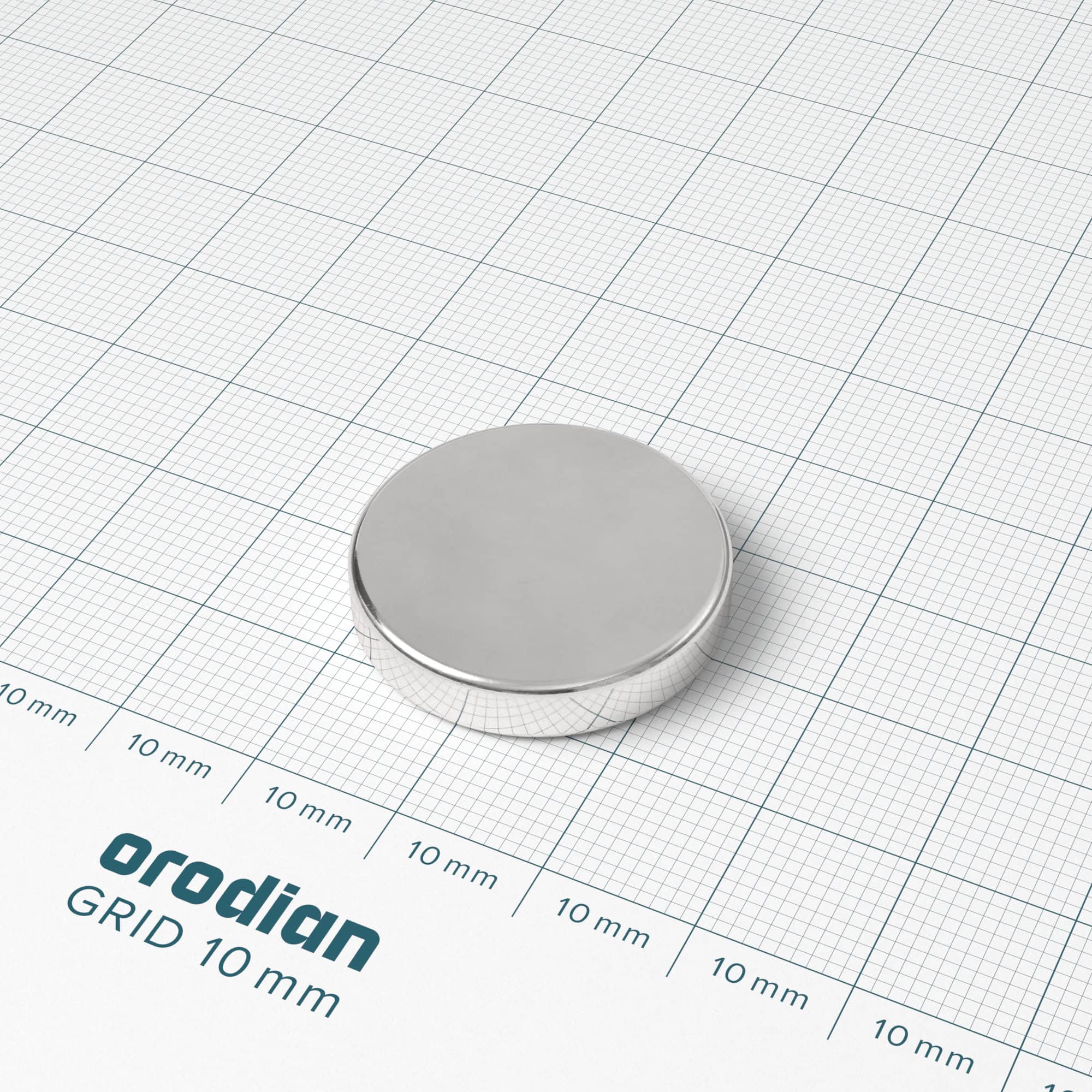 Neodýmový magnet valec 25×5 mm - N38 – Obrázok 2