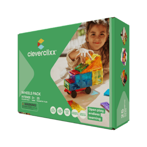 Magnetická stavebnica Cleverclixx – autíčko, 25 dielikov