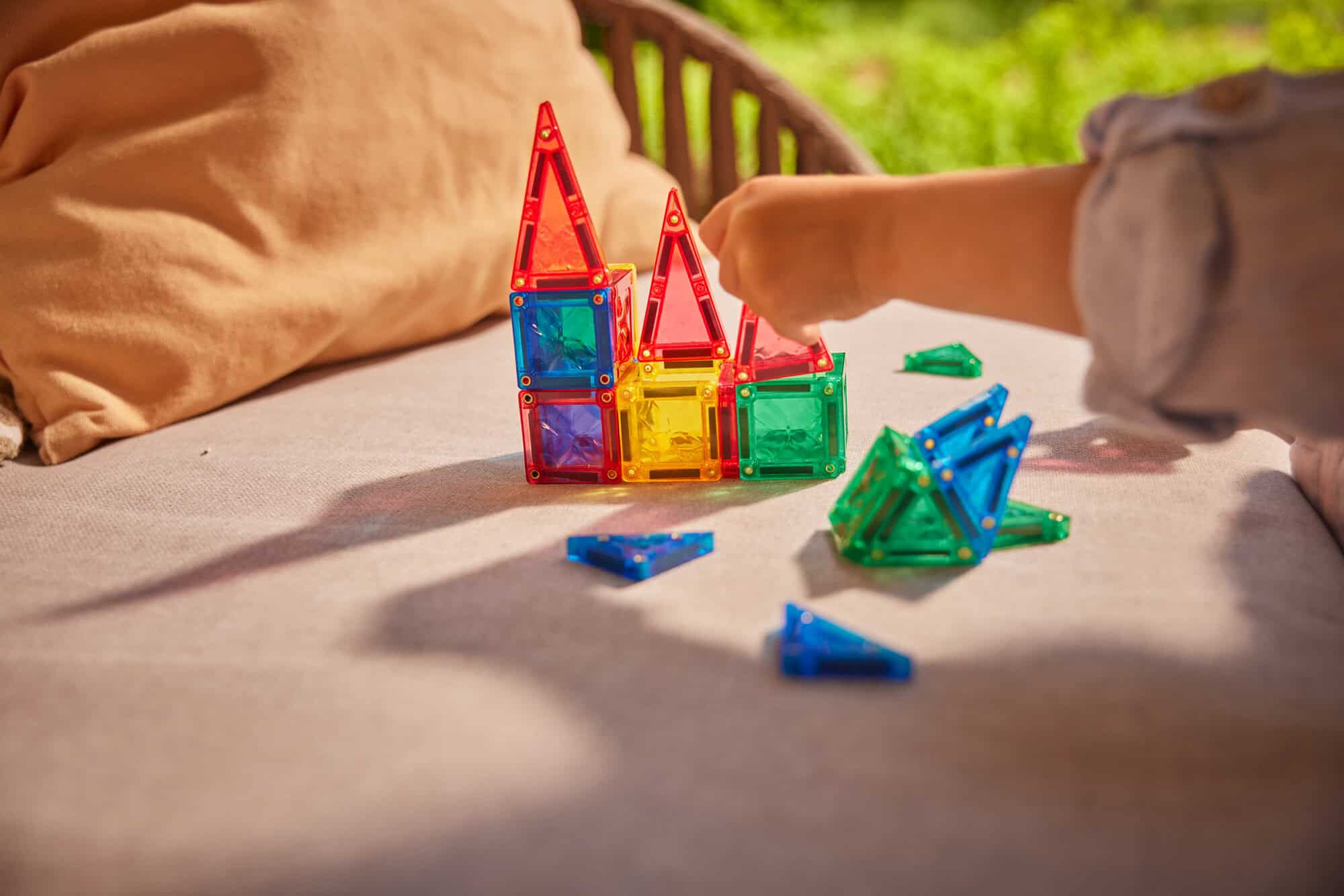 Cleverclixx Mini Tiles Pack Intense – magnetická stavebnica