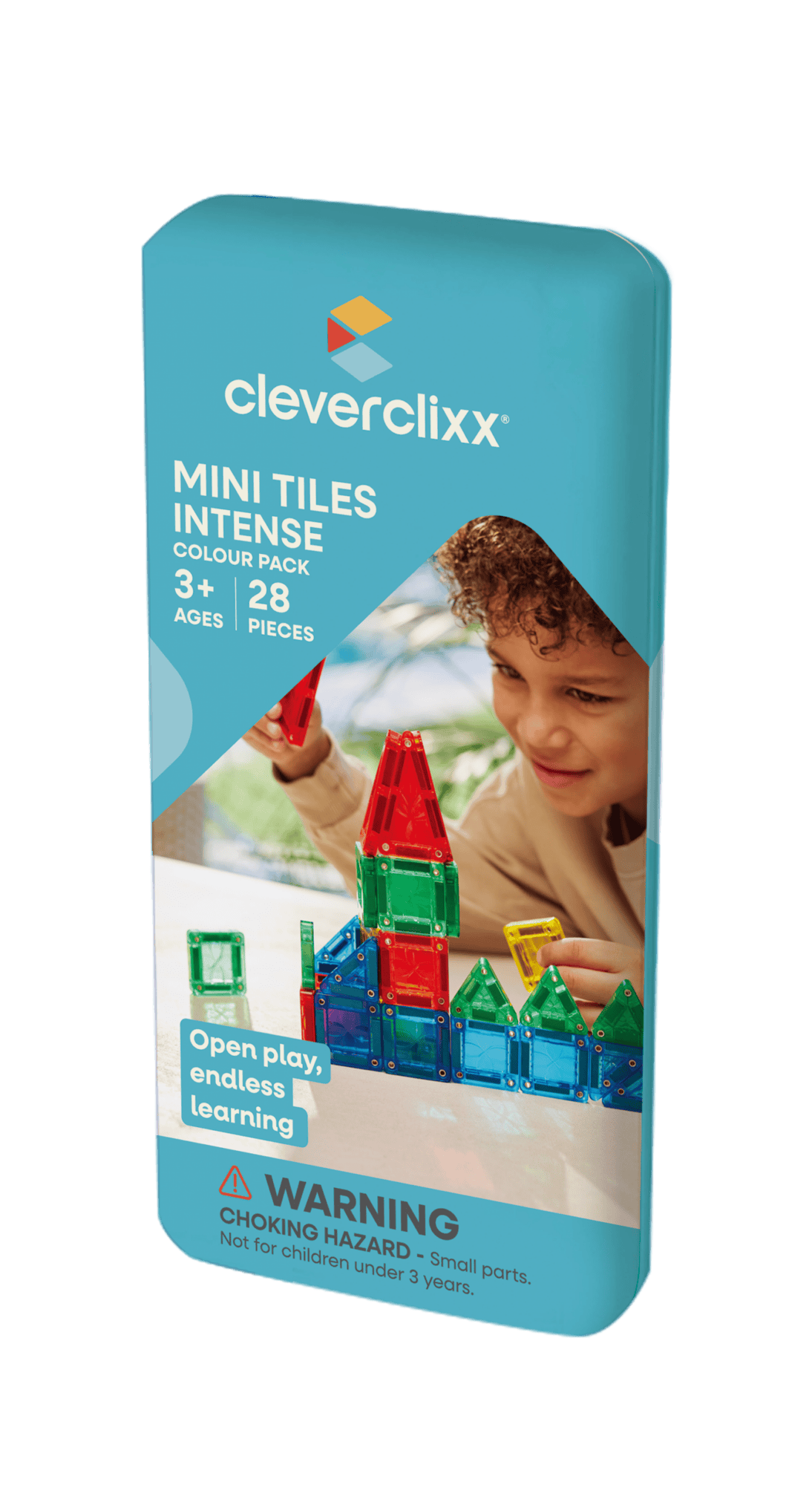 Magnetická stavebnica Cleverclixx – mini kocky v krabičke, 28 dielikov – Obrázok 10