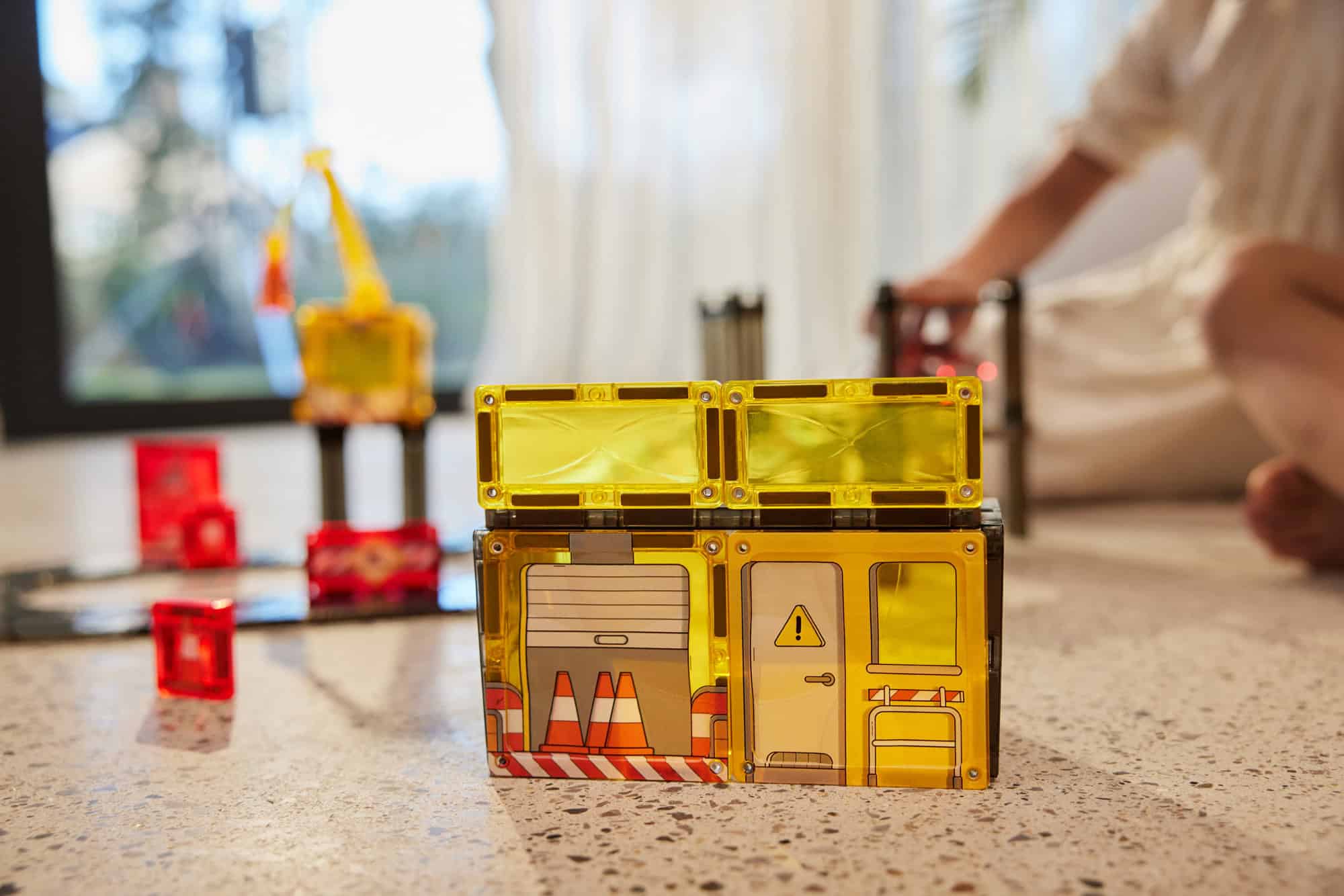 Cleverclixx Construction Builder Pack Intense – stavebné žeriavy a pretekárska dráha