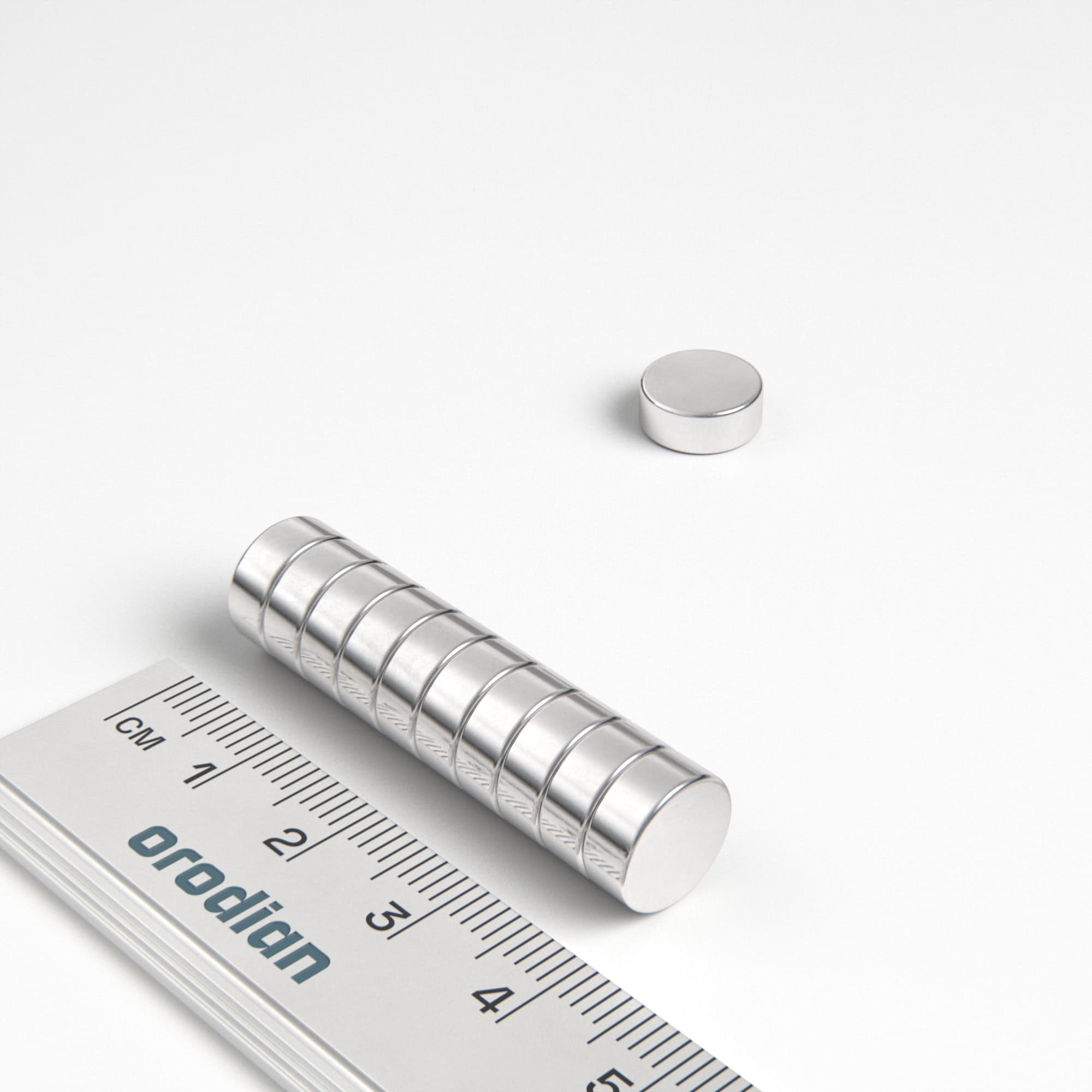 Neodýmový magnet valec 10×4 mm - N38
