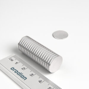 Neodýmový magnet valec 15×1 mm - N38