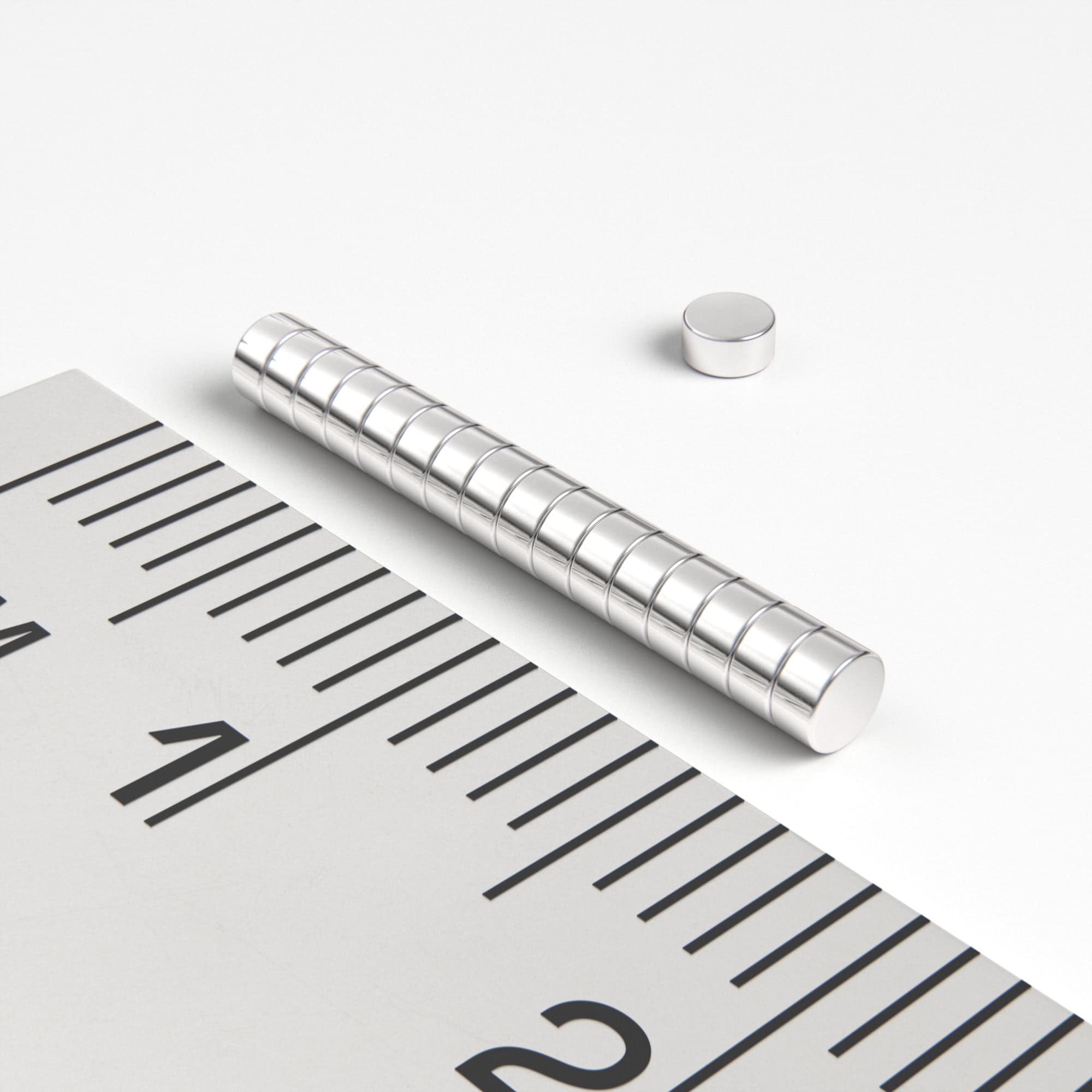 Neodýmový magnet valec 2×1 mm - N52