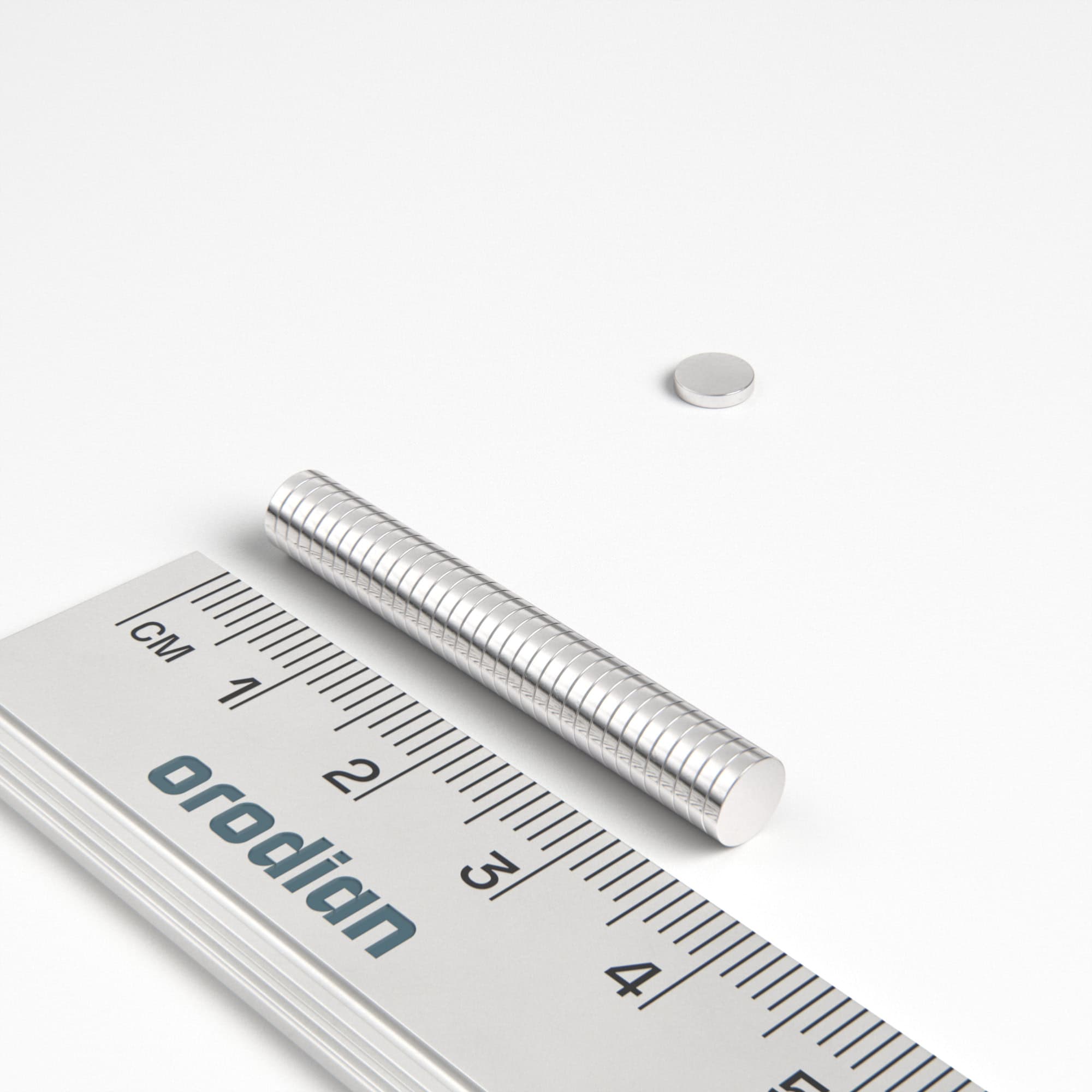 Neodýmový magnet valec 5×1 mm - N45