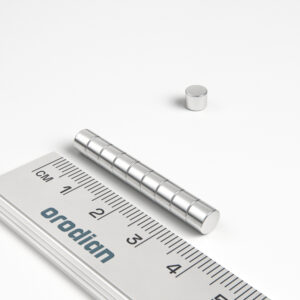 Neodýmový magnet valec 5×4 mm - N38