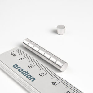 Neodýmový magnet valec 6×5 mm, 120 °C - N45H